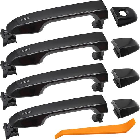 Front and Rear Exterior Door Handle Replacement for Toyota Camry 2012 2013 2014 2015 2016 2017, Black (Front Rear Driver & Passenger Side) in Saudi Arabia