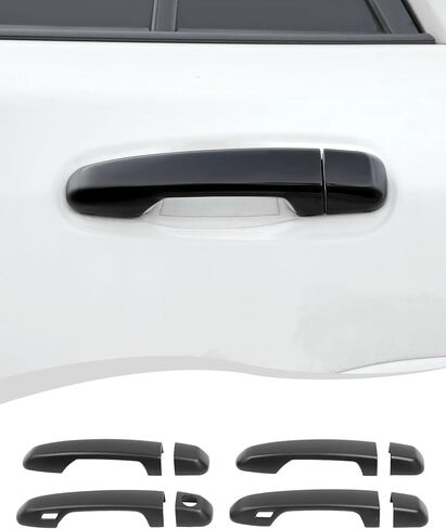 Hoolcar Exterior Door Handle Covers Outside Door Grab Handle Cover Fit for Toyota 4Runner 2010-2024, Matte Black in Saudi Arabia