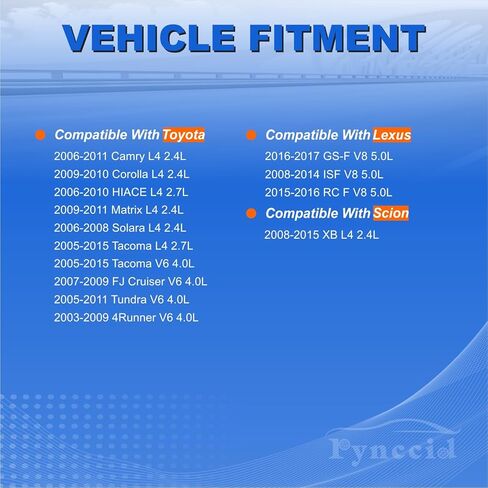 UF495 High-Performance Ignition Coils Set of 4 Compatible with Toyota 4Runner/Tacoma/Tundra/FJ Cruiser 4.0L V6 & Camry/Corolla/Solara/Scion 2.4L 2.7L - Replaces 90919-02248 90919-A2001 in Kuwait