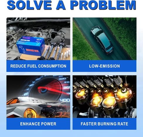 UF495 High-Performance Ignition Coils Set of 4 Compatible with Toyota 4Runner/Tacoma/Tundra/FJ Cruiser 4.0L V6 & Camry/Corolla/Solara/Scion 2.4L 2.7L - Replaces 90919-02248 90919-A2001 in Kuwait