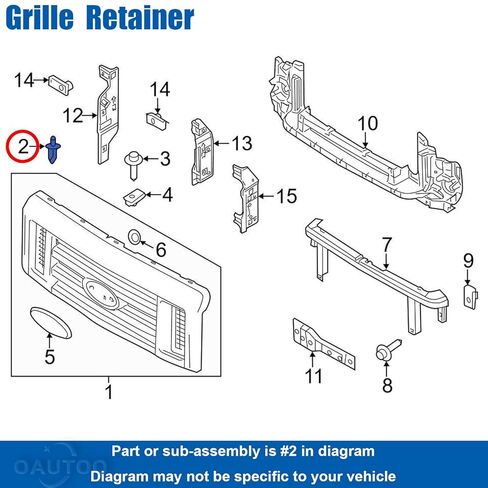 OAUTOO 30pcs 1/4" Engine Cover Air Dam & Grille Push-Type Retainer Clip for GM 11589291 Ford W713331-S300 Chrysler 6509884AA in Saudi Arabia