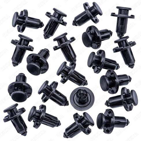 Rexka 20pcs 10mm Hole Push Pull Plastic Rivet Clip Compatible with Tesla Model 3 S X Y 2012-2022 in Kuwait