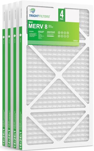 20x24x1 Air Filter 4 Pack, MERV 8 Pleated Dust Defense Air Filters Replacement Air Conditioner HVAC AC Furnace Filter, Durable and Lightweight in Saudi Arabia