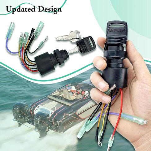 جديد قارب مفتاح الإشعال التبديل لاستبدال ميركوري 87-17009A2 87-17009A5 محرك صندوق التحكم الخارجي مع 2 مفاتيح 3 موقف 6 موصلات الأسلاك in Saudi Arabia