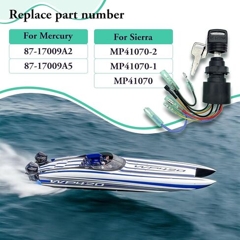 جديد قارب مفتاح الإشعال التبديل لاستبدال ميركوري 87-17009A2 87-17009A5 محرك صندوق التحكم الخارجي مع 2 مفاتيح 3 موقف 6 موصلات الأسلاك in Saudi Arabia