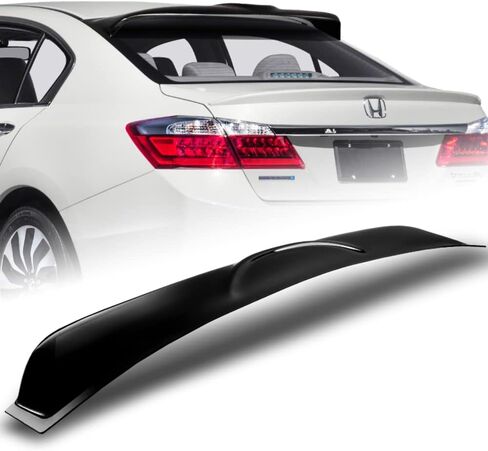 Q1-TECH, Rear Window Roof Spoiler Compatible with 2013-2017 Honda Accord 4DR / Sedan, ABS Rear Window Roof Visor Spoiler Wing, 2014 2015 2016 in Saudi Arabia