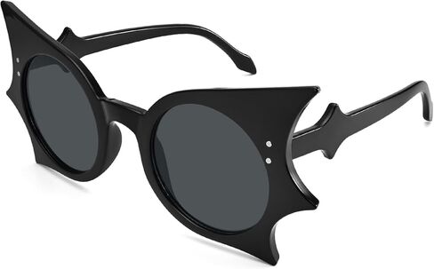 Dollger Bat Sunglasses for Women, Funky Gothic Sunglasses for Cosplay Party, Butterfly Halloween Bat Goth Accessories in Saudi Arabia