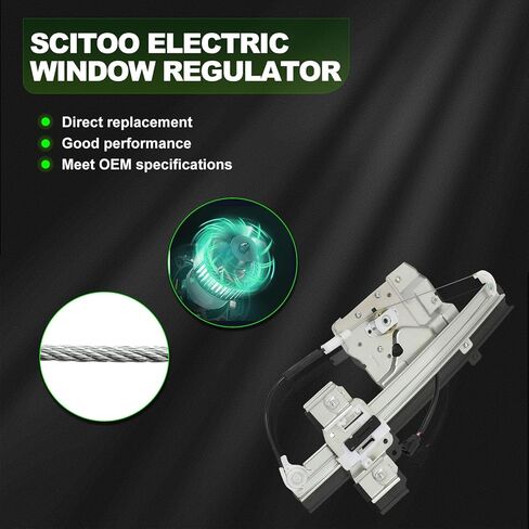 SCITOO Power Window Regulator Replacement fits for 2006-2011 Lucerne Front Right Passenger Side Window Regulator With Motor in Saudi Arabia