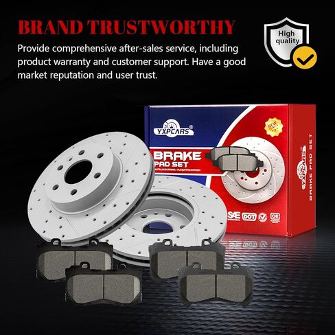 مجموعة فرامل قرصية بديلة ودوارات أمامية من السيراميك محفورة بفتحات تهوية لسيارة Chevy Colorado 2015-2020، لـ Gmc Canyon 2015 2016 2017 2018 2019 2020 in Kuwait