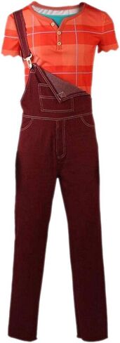 LILLIWEEN Ralph Costume Halloween Cosplay Adult Overall Shirt Full Set Suit in Saudi Arabia