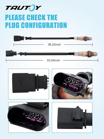 250-24672 O2 Oxygen Sensor Downstream 2PCS for Audi A3/A4/A5/A6/A8/Q3/TT Quattro, Q5, S5, allroad & Volkswagen Beetle, CC, Eos, Golf, GTI, Tiguan, Passat, Touareg & Porsche Cayenne in Saudi Arabia