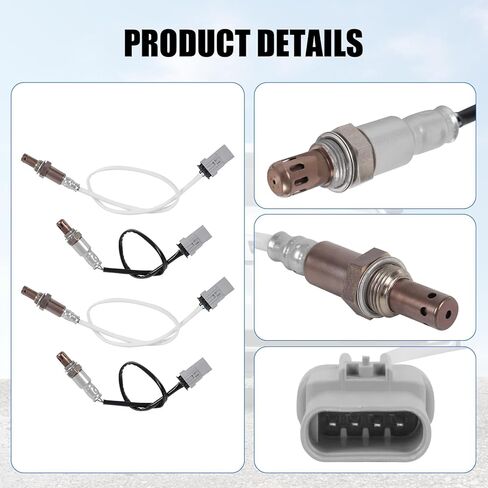 Oxygen O2 Sensor Upstream Downstream Set of 4 Replacement for Chevy Silverado Suburban Tahoe 2014-2018, GMC Sierra Yukon 2014-2018, Replace 234-4940 234-4974 in Kuwait