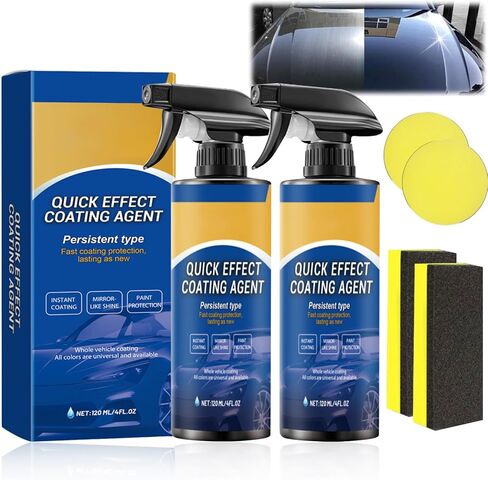 Quick Effect Coating Agent for Car,Quickly Coat Car Wax Spray,Ceramic Coating for Cars,Car Scratch Wax Coating Spray (2Pcs) in Saudi Arabia