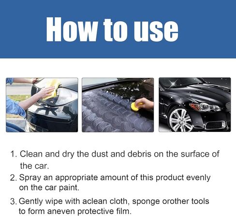 Quick Effect Coating Agent for Car,Quickly Coat Car Wax Spray,Ceramic Coating for Cars,Car Scratch Wax Coating Spray (2Pcs) in Saudi Arabia