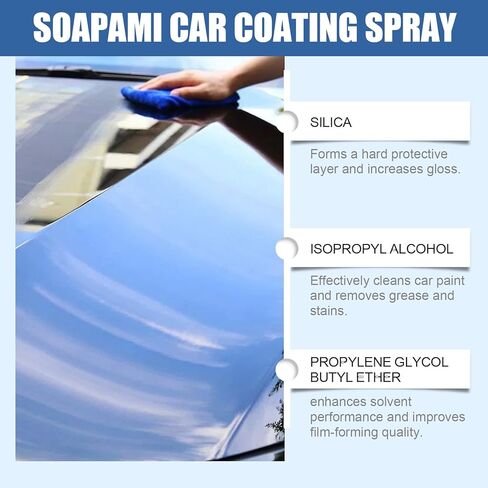 Quick Effect Coating Agent for Car,Quickly Coat Car Wax Spray,Ceramic Coating for Cars,Car Scratch Wax Coating Spray (2Pcs) in Saudi Arabia