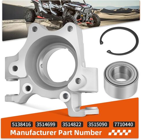 Rear Right Hand Wheel Bearing Carrier & Bearing/Ring Clip For Polaris RZR 1000 XP/XP 4 2014-2017 5138416 in Saudi Arabia