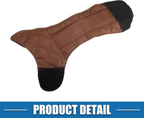 Car Shift Knob Cover Universal Vehicle Interior Shift Gear Cover Trim Accessories Decorative Faux Leather Brown in Saudi Arabia