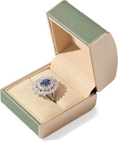 Green PU Leather Jewelry Pendant Necklace Gift Box for Christmas,Birthday Microfiber Interior Necklace Pendant Box in Kuwait