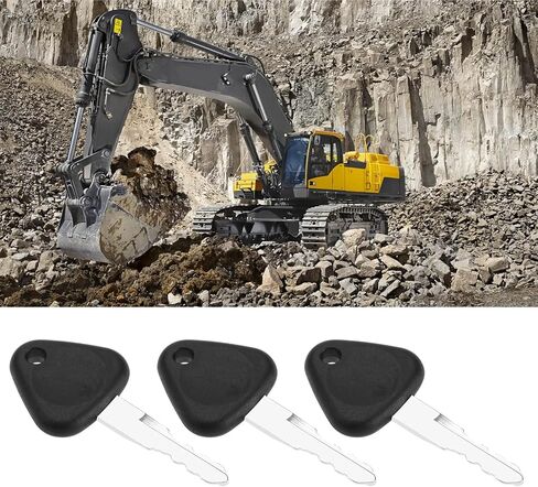 eMagTech 10 قطع استبدال مفاتيح الإشعال 777 متوافقة مع فولفو متوافقة مع مفاتيح آلات البناء سامسونج 7x3.2 سم in Kuwait
