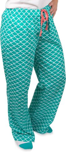 Pavilion Gift Company Mermaid-S Unisex Lounge Pants, Blue in Saudi Arabia