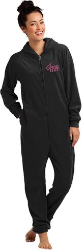 Personalized Black Fleece Onesie - Custom Loungers Monogrammed with Name, Bridesmaid Onesies in Kuwait