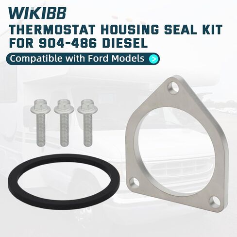 Engine Coolant Thermostat Housing Repair Reseal Kit For 1994-1996 Ford F250 904-486 Diesel, Thermostat Housing Assembly Kit Compatible with Ford Models in Saudi Arabia