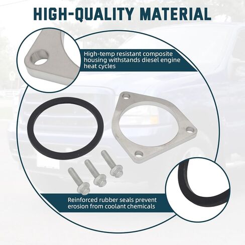 Engine Coolant Thermostat Housing Repair Reseal Kit For 1994-1996 Ford F250 904-486 Diesel, Thermostat Housing Assembly Kit Compatible with Ford Models in Saudi Arabia