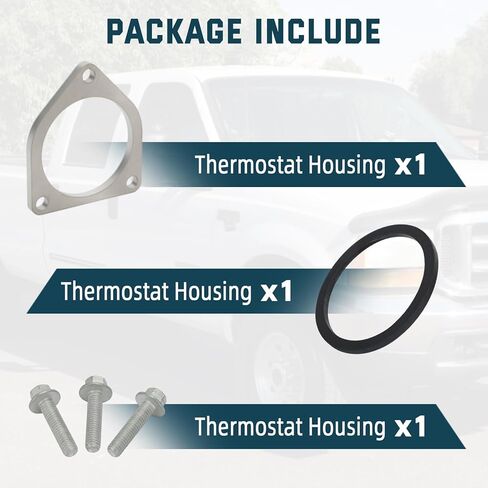 Engine Coolant Thermostat Housing Repair Reseal Kit For 1994-1996 Ford F250 904-486 Diesel, Thermostat Housing Assembly Kit Compatible with Ford Models in Saudi Arabia