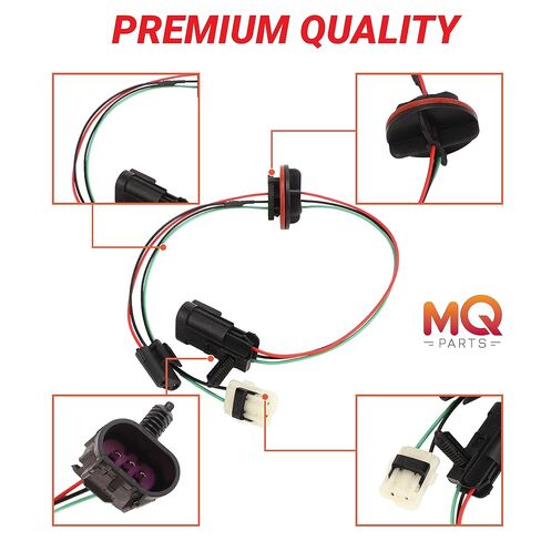 2PCS 68193062AB Headlight Lamp Wiring Harness Compatible with Dodge Ram 1500 2009-2017 & 3500 2011-2017 & 2500 4500 5500 2012-2017 Replace 68193062AB 68193062AA in Kuwait