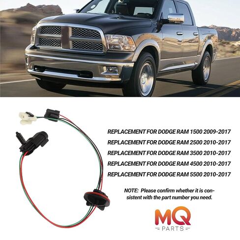 2PCS 68193062AB Headlight Lamp Wiring Harness Compatible with Dodge Ram 1500 2009-2017 & 3500 2011-2017 & 2500 4500 5500 2012-2017 Replace 68193062AB 68193062AA in Kuwait