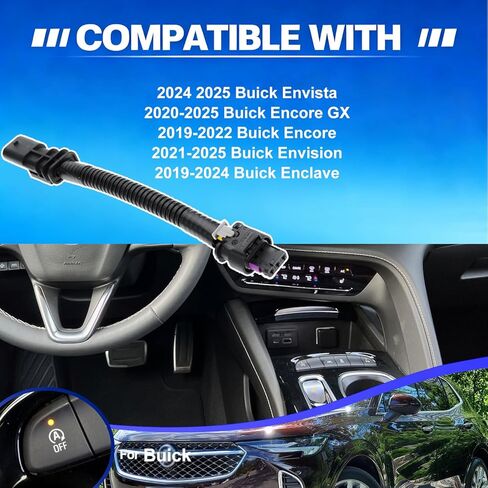 Auto Start Stop Eliminator/Disabler for 2020-2025 Buick Encore GX, 2019-2022 Buick Encore, 2019-2024 Enclave, 2021-2025 Envision, 2024+ Envista Stop Start Engine Canceller Auto Shutoff Bypass Cable in Saudi Arabia