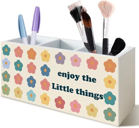 Mental Health Floral Pen Pencil Holder, Therapy Office Decor, Enjoy the Little Things Pencil Holder Organizer for Therapist Counselor Office Desk Accessories in Saudi Arabia