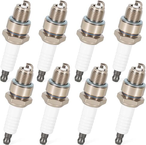 8 Pack ql78yc marine spark plug - 938M Replacement for champion ql78yc, Compatible with Johnson Evinrude Mercury Marine Engines (Outboard/Inboard), Replaces BPZ8HS10, Won’t fit Ford 150 in Kuwait