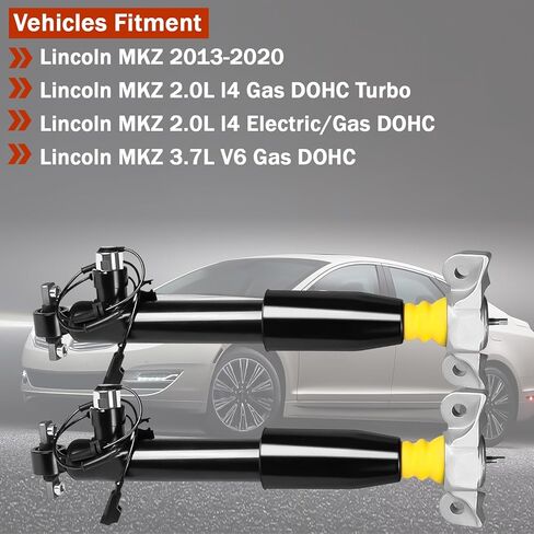 2 PCS Left & Right Rear Shock Absorber Assy Compatible for 2013-2020 Lincoln MKZ 2.0L 3.7L DG9Z18125A,DG9Z18125B in Kuwait