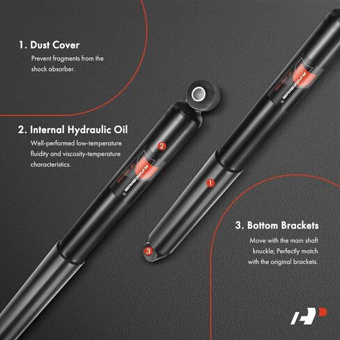 A-Premium Rear Pair (2) Strut Shock Absorbers Compatible with Nissan Titan 2004-2015 4WD, Driver and Passenger Side in Saudi Arabia