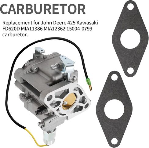 Laffoonparts 15004-0799 استبدال كاربوريتر كاربوريتر لـ Kawasaki FD620 FD620D AS16 AS18 AS19 MIA11386 MIA12362 4 استبدال محرك السكتة الدماغية لجون ديري 425 #15004-2067 15003-2634 in Saudi Arabia