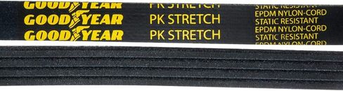 حزام Goodyear Belts S030334 حزام سيربنتين مطاطي، 3 أضلاع، طول 33.4 سم in Saudi Arabia