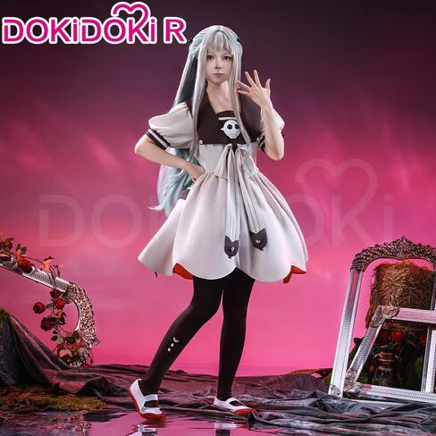 KIRA KIRA Anime Game Cosplay Costume Doki-R Grey Uniform School Dress Halloween Costume Plus Size in Saudi Arabia
