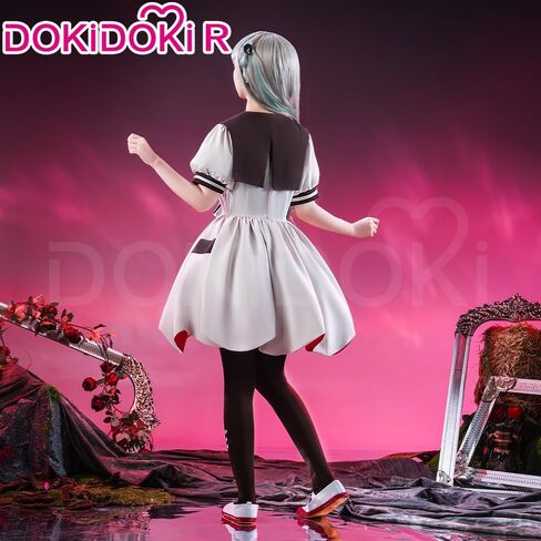 KIRA KIRA Anime Game Cosplay Costume Doki-R Grey Uniform School Dress Halloween Costume Plus Size in Saudi Arabia