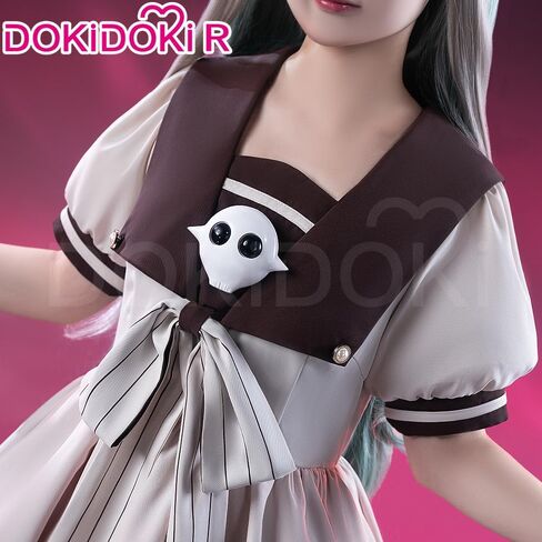 KIRA KIRA Anime Game Cosplay Costume Doki-R Grey Uniform School Dress Halloween Costume Plus Size in Saudi Arabia