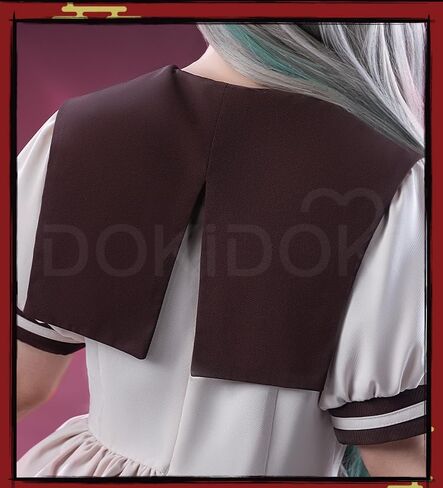 KIRA KIRA Anime Game Cosplay Costume Doki-R Grey Uniform School Dress Halloween Costume Plus Size in Saudi Arabia