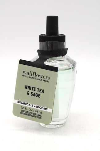 Generic White Tea & Sage, Bath and Body, Wallflowers Fragrance Refill, 0.8 fl oz, 4 pack, Light Green in Saudi Arabia