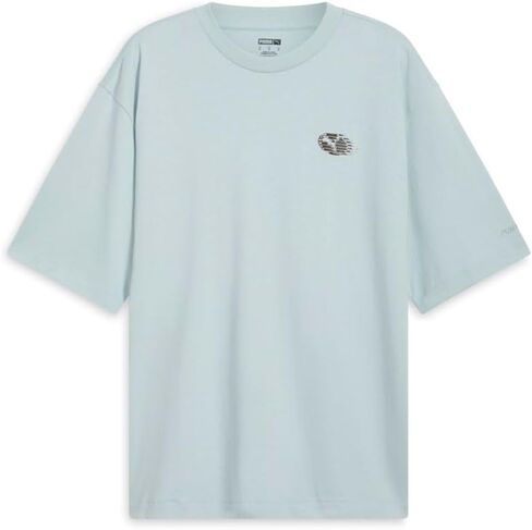 PUMA Mens NYC Long Run Crew Neck Short Sleeve Casual Tops Casual - Blue in Saudi Arabia