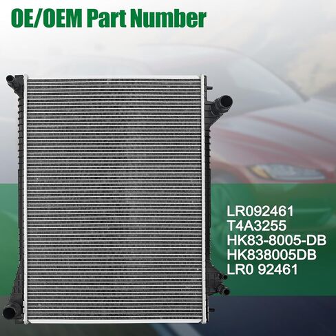 LR092461 Radiator Compatible with Jaguar F-Pace 2017-2025 For Land Rover Range Rover Velar 2018-2025 T4A3255 in Kuwait