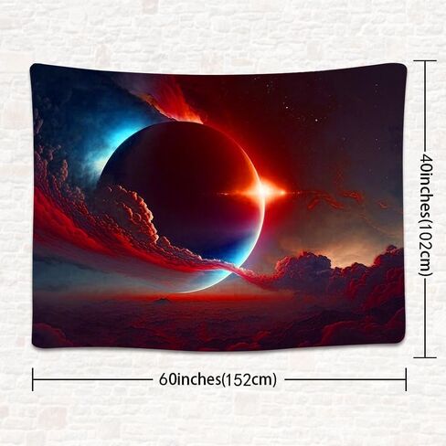 SHRAPHY Galaxy Cosmic Tapestry 60x40 Inches - Fairy Tale Starry Sky and Clouds Wall Hanging for Bedroom Decoration in Kuwait
