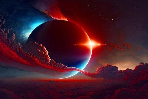 SHRAPHY Galaxy Cosmic Tapestry 60x40 Inches - Fairy Tale Starry Sky and Clouds Wall Hanging for Bedroom Decoration in Kuwait