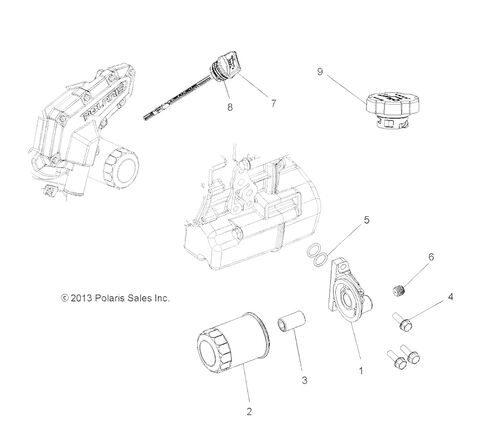 Polaris GEM Oil Fill Dipstick, Genuine OEM Part 2521140, Qty 1 in Saudi Arabia