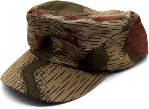 طبق الأصل التمويه الحرب العالمية الثانية الألمانية TAN & Water Swamp Camo Field Cap Hat in Saudi Arabia