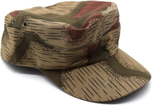 طبق الأصل التمويه الحرب العالمية الثانية الألمانية TAN & Water Swamp Camo Field Cap Hat in Saudi Arabia