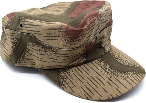 طبق الأصل التمويه الحرب العالمية الثانية الألمانية TAN & Water Swamp Camo Field Cap Hat in Saudi Arabia